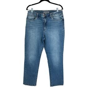 Joe's Jeans High Rise Straight Leg Jeans Medium Wash Sz 32